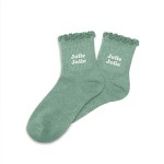 Pair of Glitter Socks for Girls with Scalloped Edge  Jolie