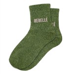 Rebelle Glitter Socks - Green