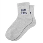 Good Vibes Socks - Grey