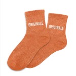 Original Glittery Orange Socks