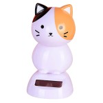 Solar White Cat Figurine