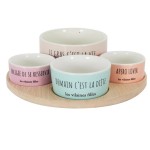 Apro Tray with 4 Bowls Les Vilaines Filles