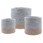 Set of 3 VANUA Cotton Baskets or Planters