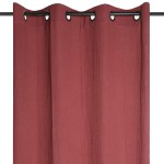 A cotton double gauze eyelet curtain panel 260 x 135 cm