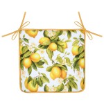 Lemon Chair Cushion in White Polyester