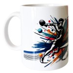 White Ceramic Mug Pingpong