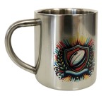 Rugby Ball Mug in Double-Walled Stainless Steel  200 ml