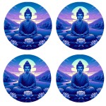 Set of 4 Buddha Coasters by Cbkreation