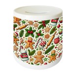 Ceramic Gingerbread Cookies piggy bank