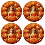 Set of 4 Buddha Coasters by Cbkreation