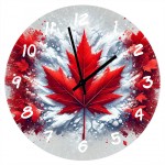 Glass Clock Canada 29 cm