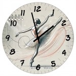 Artistic dance Glass Clock 29 cm