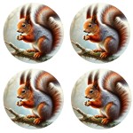 Coasters "A Squirrel in Winter" by Cbkreation