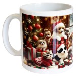 Mug Christmas Puppies and Kittens - CBKreation