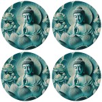 Set of 4 Buddha Coasters by Cbkreation