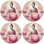 Set of 4 Buddha Coasters by Cbkreation