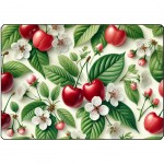 Cherries Glass cutting board Cbkreation 28.5 x 20 cm