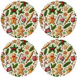 Set of 4 Gingerbread Cookies Coasters by Cbkreation