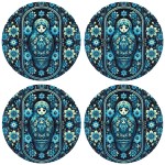 Set of 4 Russian dolls Coasters by Cbkreation