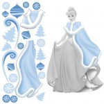 Cinderella Holiday Decorative elements for large wall sticker