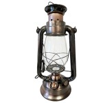 Bronze-Colored Storm Lantern in Metal 30 cm