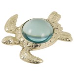 Brass Turtle Paperweight Magnifying Glass