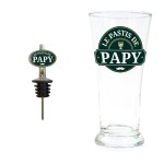 Gift set pastis glass and matching pourer Le Pastis de Papy