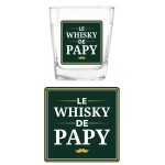 Whiskey Glass and Coaster Set - Grandpa's Whiskey