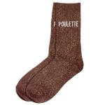 Pair of glitter socks "poulette"