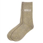 Pair of glitter socks "rebelle"