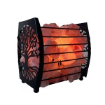 Himalayan salt basket lamp Tree of life approx. 3 kg