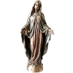 Statuette Mary in bronze color 20 cm