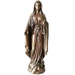 Statuette Mary in bronze color 28 cm