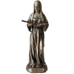 Statuette Saint Rita in bronze color 21 cm