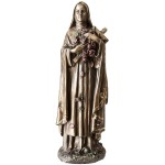 Statuette Saint Thrse in bronze color 20 cm