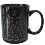 Olympique de Marseille Black and Gold Ceramic Mug