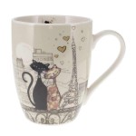 Porcelain Cup with Cat Lovers in Paris - 340 ml