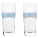 Set of 2 Beer Glasses Olympique de Marseille