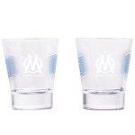 Box of 2 Olympique de Marseille shot glasses