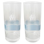 Coffret of 2 water glasses Olympique de Marseille