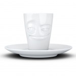 Espresso Cup and Saucer in Porcelain Tassen - Mischievous