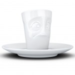 Espresso Cup and Saucer in Porcelain Tassen - Perplexed