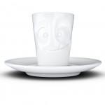 Espresso Cup and Saucer in Porcelain Tassen - Greedy