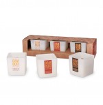 Set of 3 Bamboo Candles  Mixed Scents