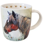 Horse and Flowers Mug by Alex Clark