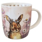 Rabbit and Daisies Mug by Alex Clark