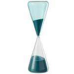 Blue glass decoration hourglass