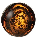 Speckled Brown Glass Paperweight