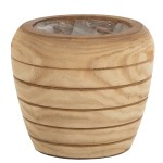 Planter in natural wood 20 cm