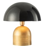 Black and Gold Mushroom Lamp